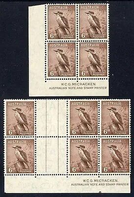 1937~60 KOOKA ACSC 203Abbzg CA WMK LOWER IMPRINT 6 AND 4 WITH PIPS MNH/MLH. • $44.50