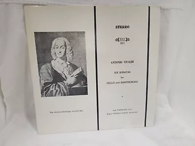 Musical Heritage Society MHS 3021 Antonio Vivaldi Six Sonatas For Cello/Harpsich • $13.49