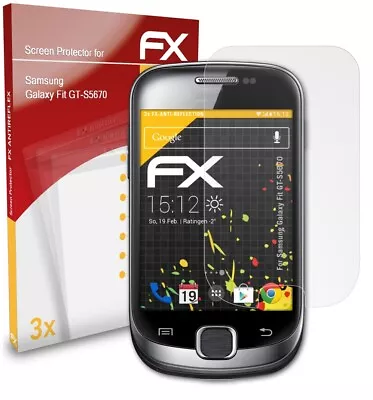 3x Screen Protection Film For Samsung Galaxy Fit GT-S5670 Matt&shockproof • £11.59