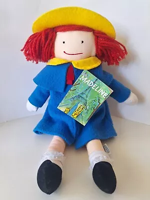 1992 Eden Toys 15  Madeline Doll Red Yarn Hair Blue Coat Dress New With Tag 🔥 • $29