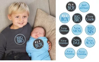 Mud Pie MK6 Newborn Baby It's A Boy Arrival Outfit Clothing Stickers 1002018 • $5.49