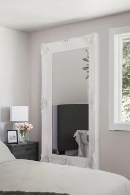 £229.59 • Buy Extra Large Wall Mirror White Decorative Antique Full Length 6ft X 3ft 183x91cm