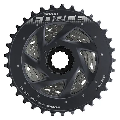 SRAM Force AXS XG-1270 Cassette - 12-Speed 10-30t Silver For XDR Driver • $174.63