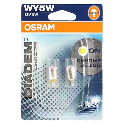 £13.82 • Buy OSRAM Diadem Chrome - WY5W Signal Lamp Bulb - TWIN PACK