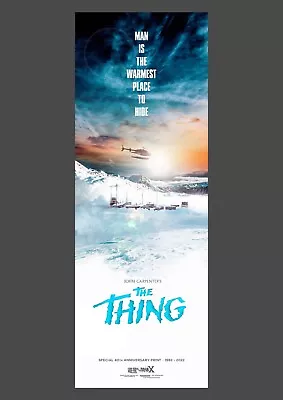 THE THING John Carpenter ART PRINT 40th Anniversary MOVIE POSTER RETRO • £14.99