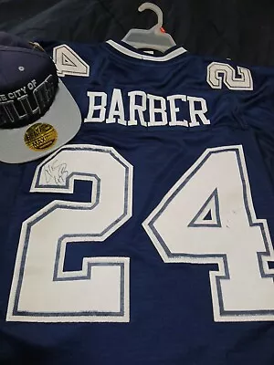 Marion Barber Autographed Blue Pro Style Jersey-Beckett W Hologram *Black • $50000