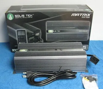 SolisTek 1000W SE/DE Digital Ballast 120/240v Black *COMPLETE IN ORIGINGAL BOX* • $49.99