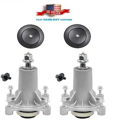 $79.99 • Buy 2 Complete Spindle W/ Pulley 46  For Poulan PB23H46YT PP19H46 PP20VA46 46  Deck