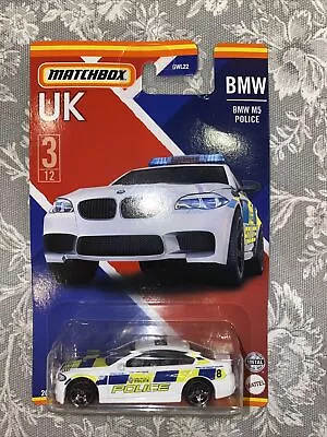 MATCHBOX UK No.3 BMW M5 POLICE /  NEW SEALED MOC • £7