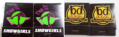 4 Matchbook BD's Mongolian Grill Bolington & Deja Vu Springfield Illinois Match • $8.37