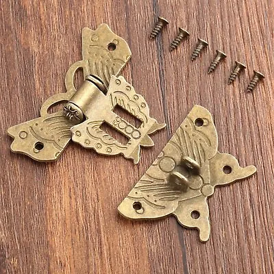 59*53mm Vintage Box Latch Clasp For Wooden Jewelry Gift Wine Box Door Hardware • $7.07