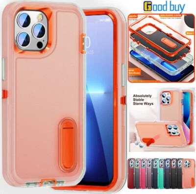 For IPhone 15 14 13 12 Pro Max XS XR 8 7 Plus Case Shockproof Tough Stand Cover • $10.99