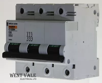 £75 • Buy Merlin Gerin Multi 9 18464 C120HC332  32a Type C Triple Pole Heavy Duty MCB Used