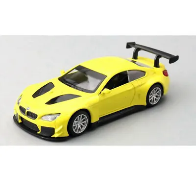 1:44 BMW M6 GT3 Model Car Diecast Metal Toy Cars Toys For Kids Gifts Boys Yellow • $22.75