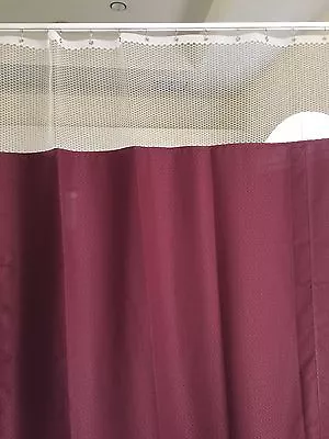 Curtain Wine 144Wx93 HOSPITAL CLINIC LAB Antibacterial Antimicrobial Medical  • $199