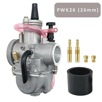 Carburetor For Keihin PWK26 2-Stroke Racing Flat Side OKO KOSO 26mm ATV Carb • £29.99