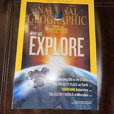 National Geographic Magazine January 2013 125th Anniversary Issue Explore Earth • £4.02