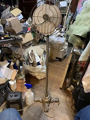 Vintage Art Deco General Electric GE Floor Pedestal Fan Oscillating 8  Blades • $329