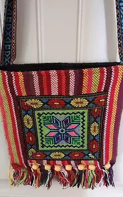 Mexican Embroidered Messenger Crossbody Shoulder Bag Bolsa Artesanal Mexicana • $11