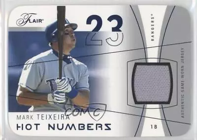 2004 Flair Hot Numbers Game Used Blue Die-Cut /25 Mark Teixeira #HN-MT • $4.85