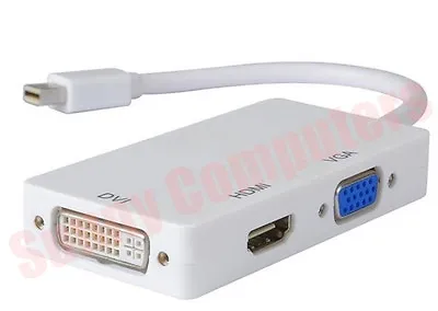 3in1 Mini Displayport DP Thunderbolt To HDMI DVI VGA Adapter For MacBook Pro 3 2 • $14.89