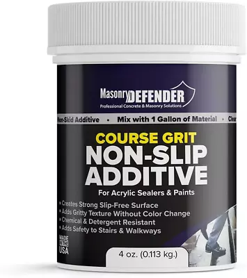Coarse Grit Clear Anti Slip Paint Additive Floor Grip For Acrylic Sealers & Pai • $19