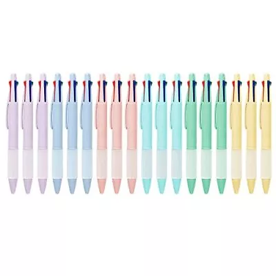 18 Pack 4 In 1 Multicolor Ballpoint Pens 1.0mm Assorted Inks 4 Color Pen Perfect • $22.73