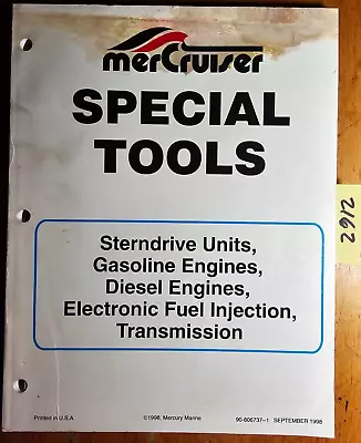 MerCruiser Mercury Special Tools Drive Units Gas Diesel Engine EFI Trans Manual • $15