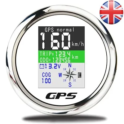 £38.99 • Buy 85mm Car Boat Digital GPS Speedometer Odometer Voltmeter MPH KM/H UK