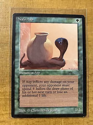 Magic The Gathering✨NAFS ASP✨Arabian Nights NM/M Common 1993 C. Rush Art • $24.50