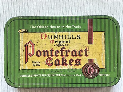 $7.50 • Buy Vintage Dunhills Pontefract Cakes Licorice Tin,