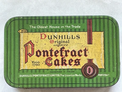 $7.50 • Buy Vintage Dunhills Pontefract Cakes Licorice Tin,