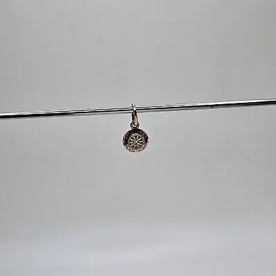 Genuine Pandora Rose Gold Pave Signature Dangle Charm ALE R 380359CZ *WELL WORN* • £25