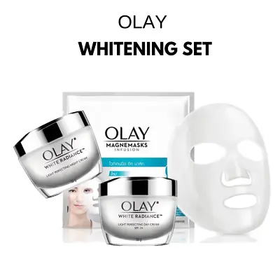 $166.07 • Buy SET 3: OLAY Whitening Radiance Brighten Vit E B3 Day Night Cream Face Sheet Mask