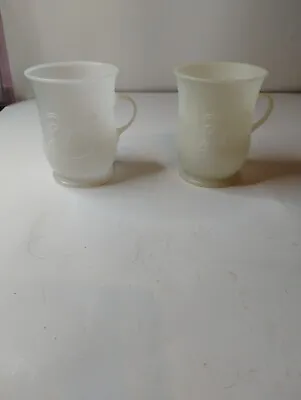 Vintage KOOL-AID Mug Set Of 2 White Plastic Handled Cups • $12