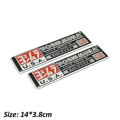 2 Pc X Yoshimura Decal Sticker Exhaust Motorcycle Pipe Heat-resistant Stickers • $4.99