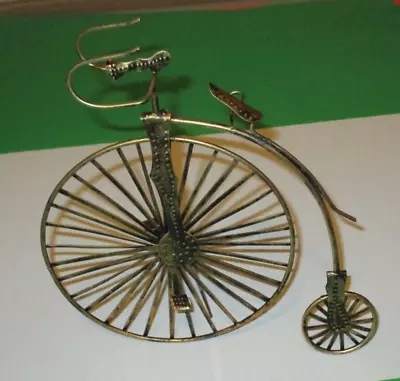 Copper Bicycle Metal Sculpture Bike 8.5 X 9 Inch Home Decor Art Deco • $29.99