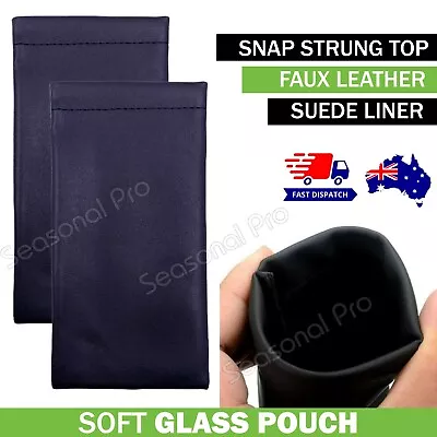 $249.95 • Buy 1-100pk Mouth Snapped Sunglasses Eyeglass Case Glasses Case Soft Pouch Bags AU