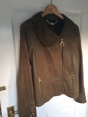 £150 • Buy Ladies Mulberry Leather Jacket UK Size 6 (would Fit Up To A Size 10)