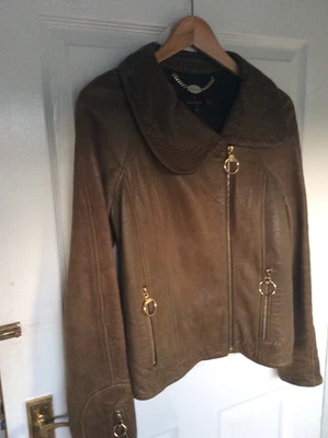 £150 • Buy Ladies Mulberry Leather Jacket UK Size 6 (would Fit Up To A Size 10)