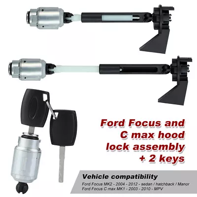 Ford Focus MK2 2004-2012 For Bonnet Release Lock Latch Catch Repair Set 1355231 • $26.21