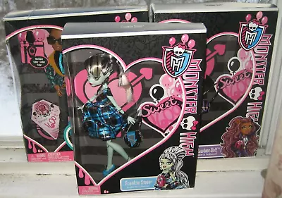 Collectable-Mattel-Monster High Dolls  Clawd-Clawdeen+Frankie  Sweet 1600s N.R.F • $375