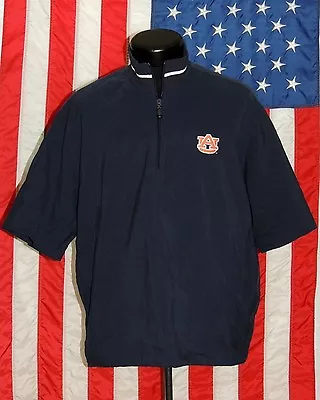 Ashworth Golf Pullover Auburn Tigers Jacket SM AU University Windbreaker Blue   • $11.99