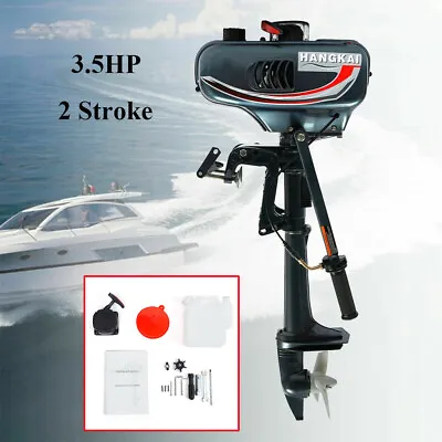 $410 • Buy 2 Stroke 3.5HP Outboard Engine Inflatable Boat Motor Water Cooling CDI System AU