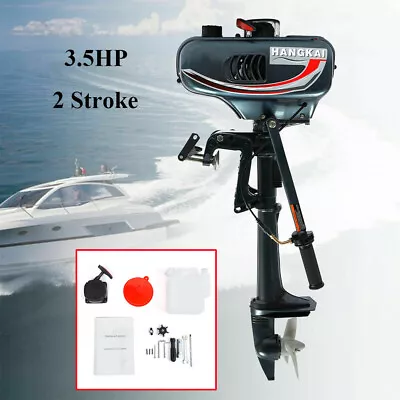 $402 • Buy 2 Stroke 3.5HP Outboard Engine Inflatable Boat Motor Water Cooling CDI System AU