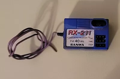 Vintage Sanwa RX-211 Super Micro FM 40 MHz Receiver RC HPI RS4 Novak Tekin TC3 • $50