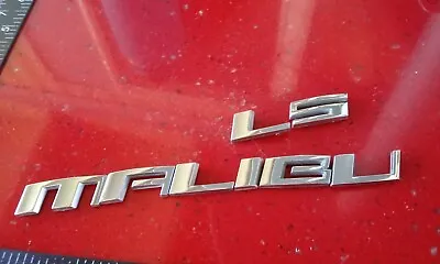 Chevy Malibu Ls Rear Emblems Script Letters Deck Trunk Badge 04 05 06 07 08 • $8.99