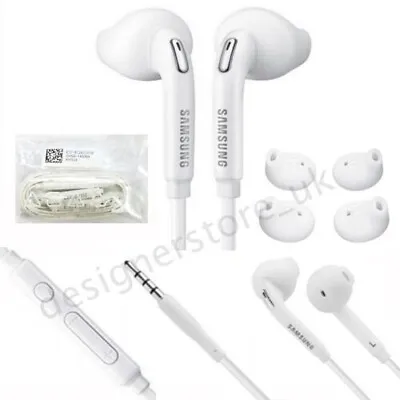 Samsung Galaxy S7 S6 Edge + Note 4 /S5 /S4 Headphones Earphones Handsfree #C8 • £2.90