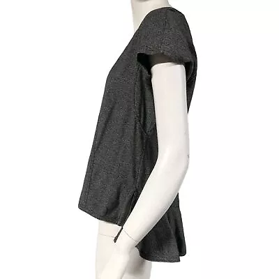 Marc By Marc Jacobs Grey Seamed Peplum Back T Shirt Top Women's Size M Medium • $19.99