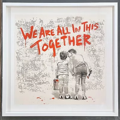 Mr. Brainwash  “In This Together” RED - Edition Of 75 RARE Print - Like Banksy • $3500